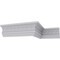 Ekena Millwork 3 1/8"H x 1 7/8"P x 3 5/8"F x 94 1/2"L Brightton Crown Moulding MLD03X01X03BR - alternate 8